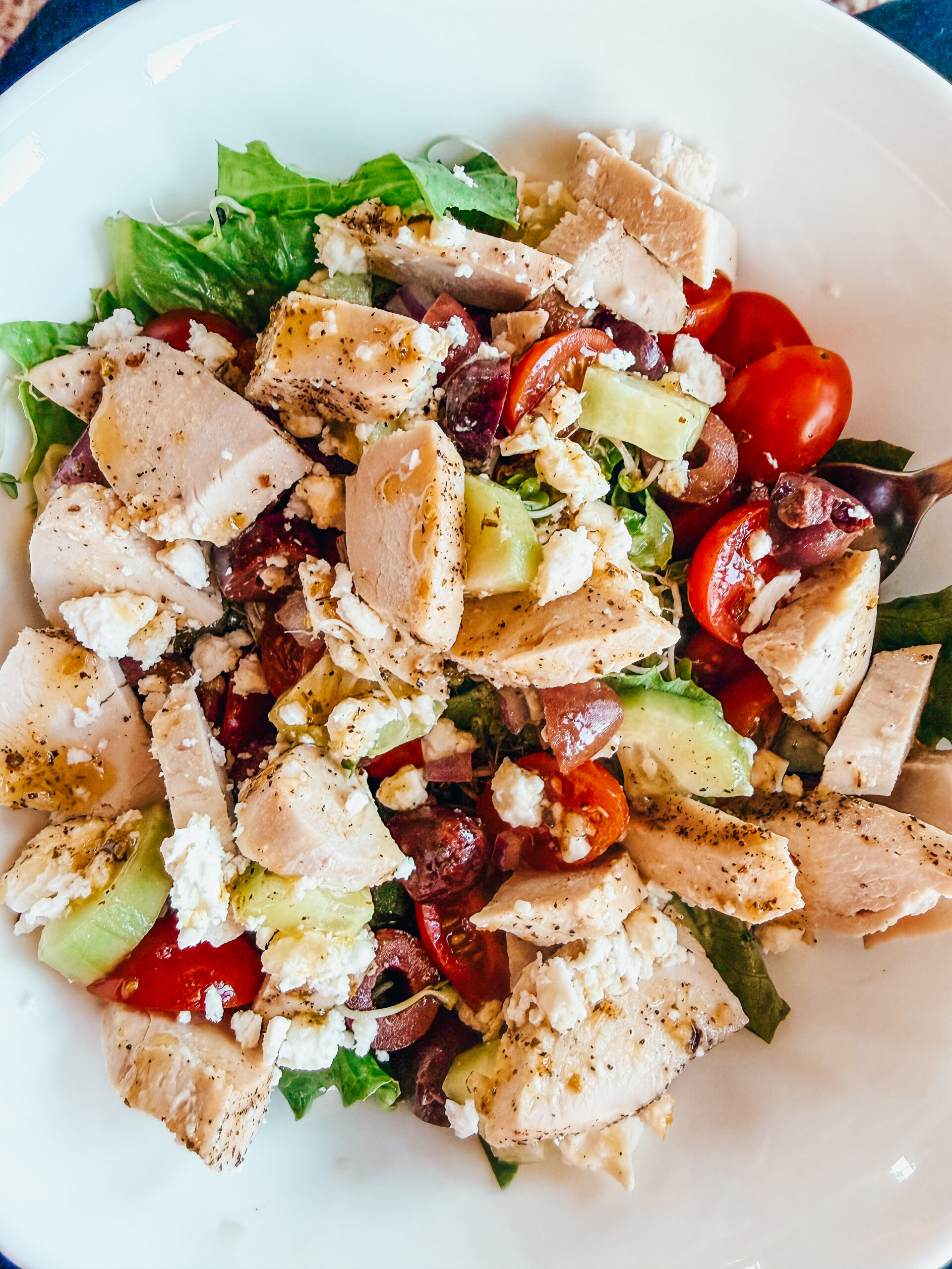 Greek Salad With Chicken