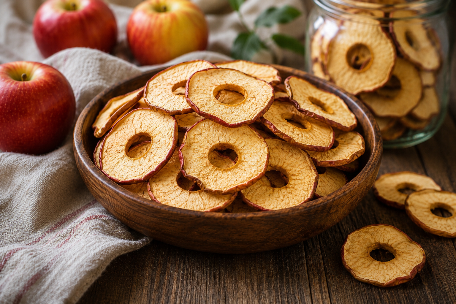 Dehydrated apples